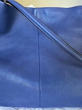 Coach blue leather Shoulder Bag